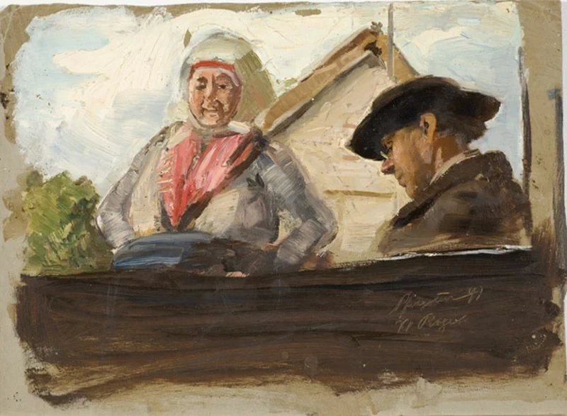 Tipi dell'isola Väike - Pakri, Art Museum of Estonia's painting collection, Tallinn